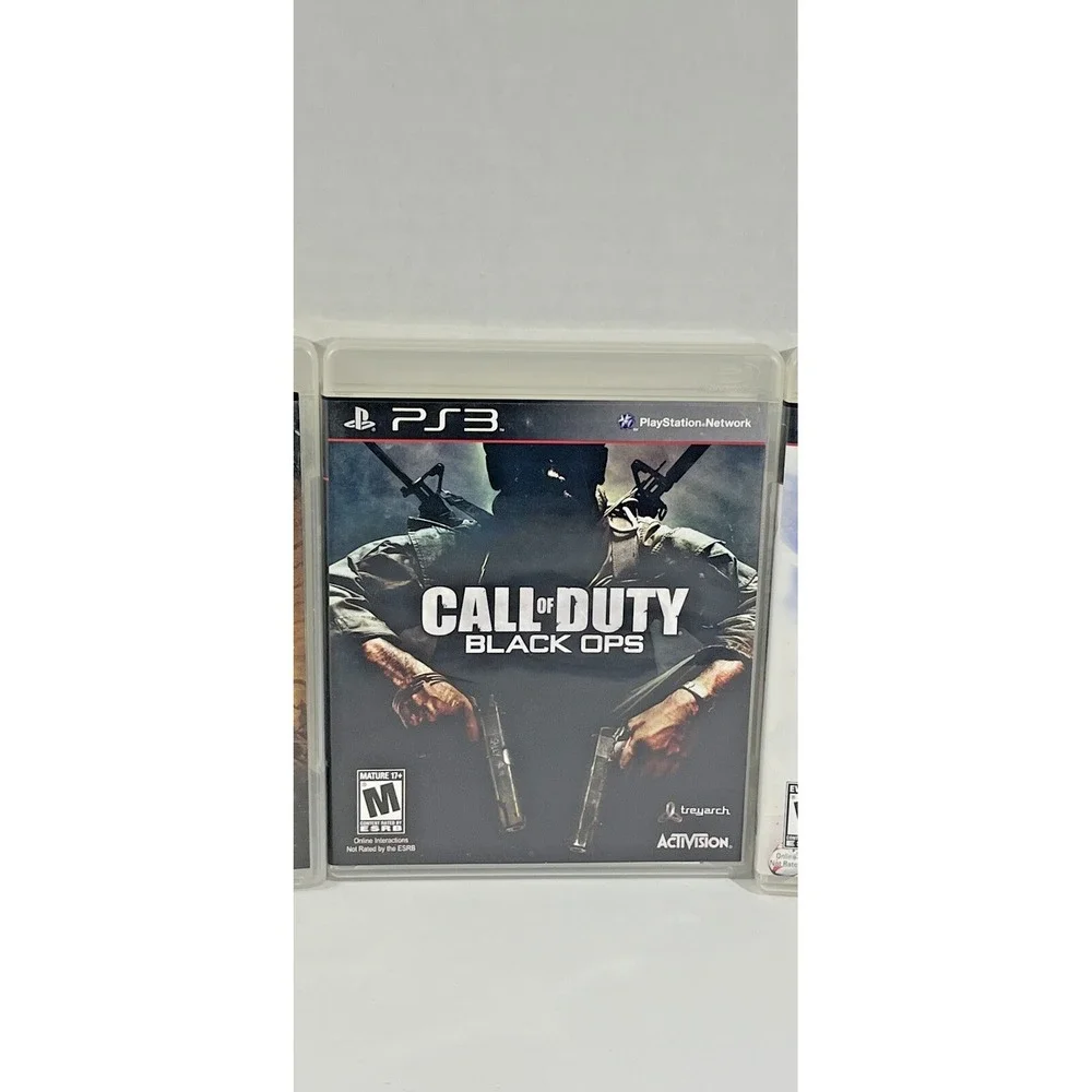 Sony PS3 Video Game Bundle NCAA Football 11 Black Ops Genji Days of the Blade